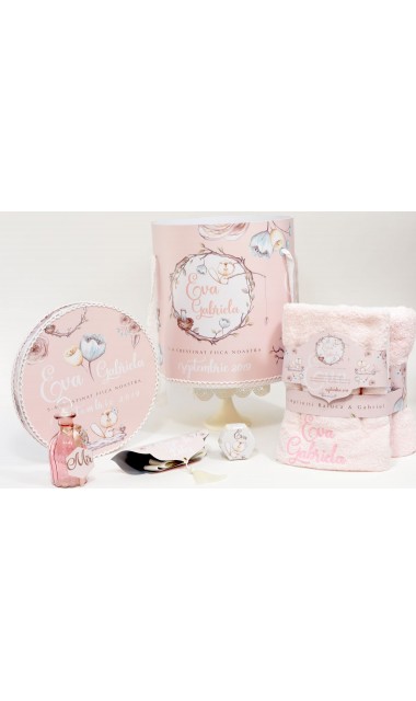 Trusou de botez pentru fetite rustic, inspirat din natura, Doamna Castor 13
